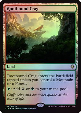 Rootbound Crag - 256/279 - Rare FOIL