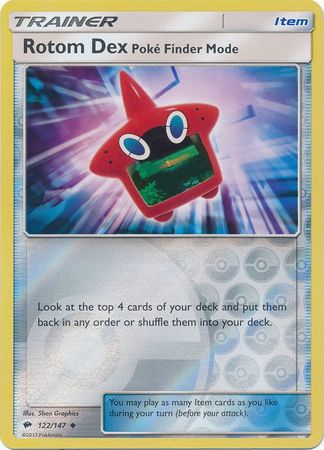 Rotom Dex Poke Finder Mode - 122/147 - Uncommon Reverse Holo
