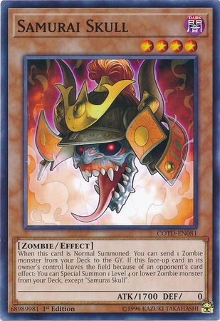 Samurai Skull - COTD-EN081 - Common 1st Edition