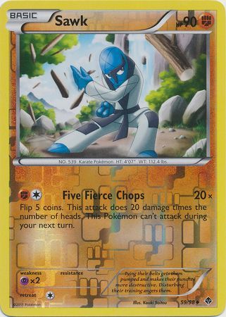 Sawk - 59/98 - Uncommon Reverse Holo