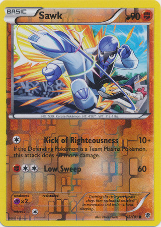 Sawk - 52/101 - Common Reverse Holo
