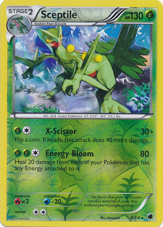 Sceptile - 8/116 - Holo Rare Reverse Holo