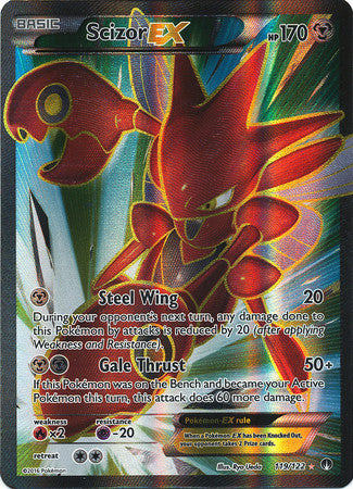 Scizor Ex Full Art - 119/122 - Ultra Rare
