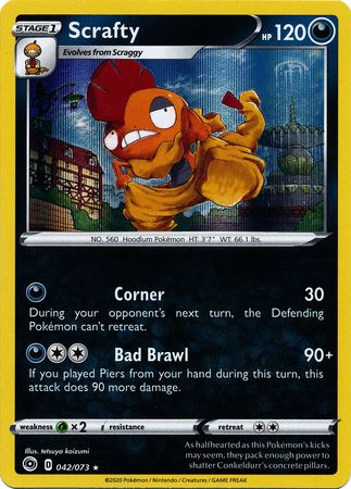 Scrafty - 42/73 - Holo Rare