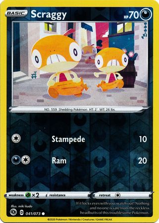 Scraggy - 41/73 - Common Reverse Holo