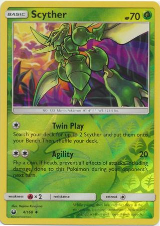 Scyther - 4/168 - Uncommon Reverse Holo
