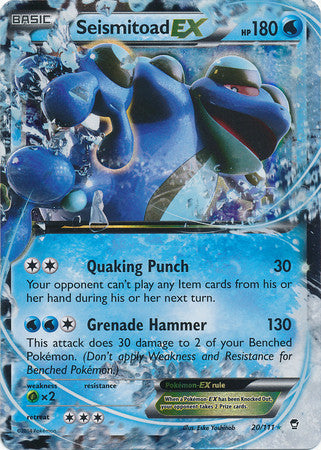 Seismitoad Ex - 20/111 - Ultra Rare