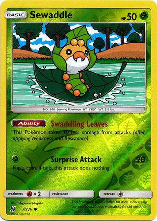Sewaddle - 7/236 - Common Reverse Holo