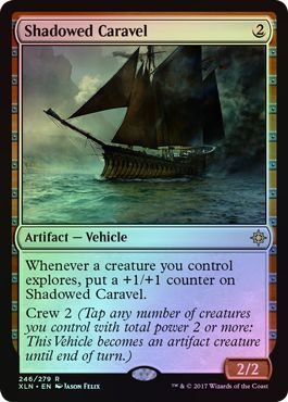 Shadowed Caravel - 246/279 - Rare FOIL