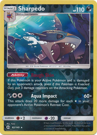 Sharpedo - 82/149 - Holo Rare Reverse Holo