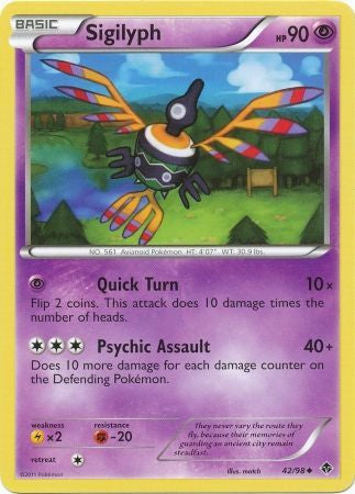 Sigilyph - 42/98 - Uncommon