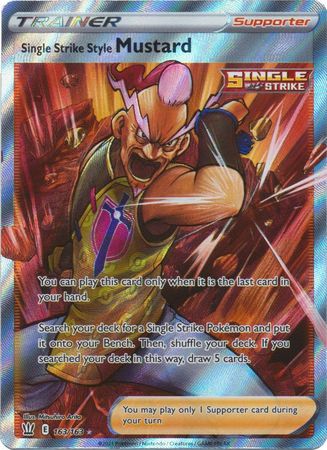 Single Strike Style Mustard Full Art - 163/163 - Ultra Rare