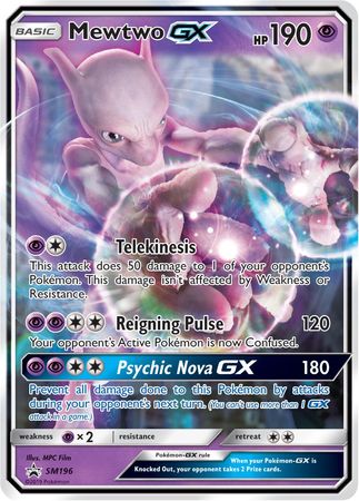 Mewtwo GX - SM196 - Oversized Promo Ultra Rare