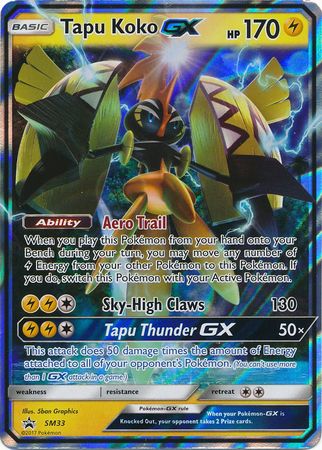 Tapu Koko GX - SM33 - Promo Ultra Rare