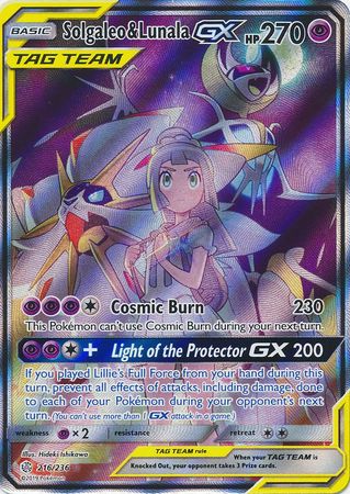 Solgaleo & Lunala GX Full Art - 216/236 - Ultra Rare
