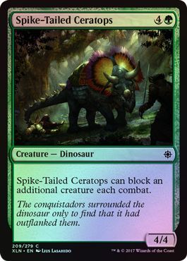 Spike-Tailed Ceratops - 209/279 - Common FOIL