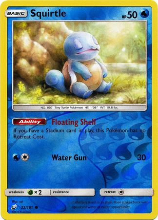 Squirtle - 22/181 - Common Reverse Holo