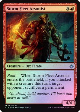 Storm Fleet Arsonist - 162/279 - Uncommon FOIL