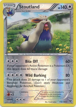 Stoutland- 110/146 - Rare Reverse Holo