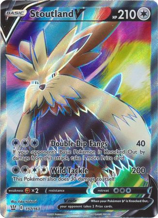 Stoutland V Full Art - 157/163 - Ultra Rare