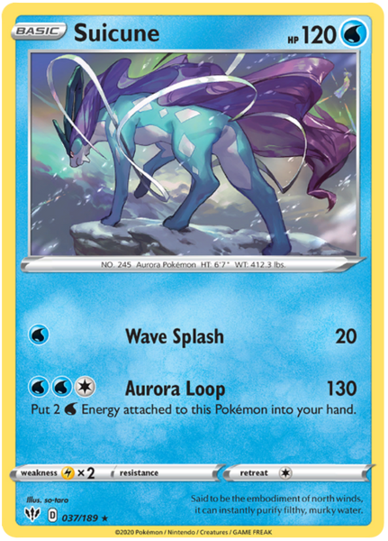 Suicune - 37/189 - Holo Rare