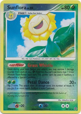 Sunflora   38/132   Rare Reverse Holo