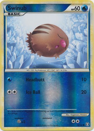 Swinub - 79/102 - Common Reverse Holo