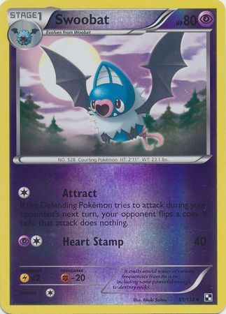 Swoobat - 51/114 - Uncommon Reverse Holo