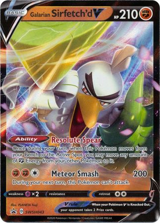 Galarian Sirfetch'd V - SWSH043 - Oversized Promo