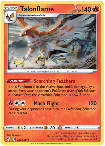 Talonflame - 32/189 - Rare