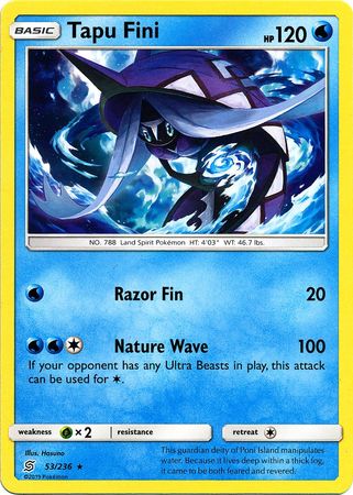 Tapu Fini - 53/236 - Rare
