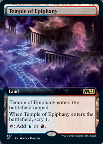Temple of Epiphany - 387/274 - Rare Extended Art Foil