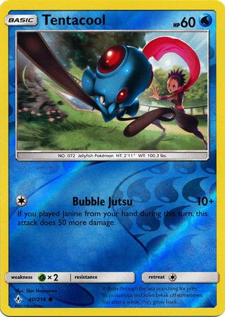 Tentacool - 40/214 - Common Reverse Holo