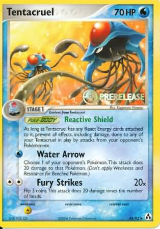 Tentacruel Pre-Release - 45/92 - Uncommon