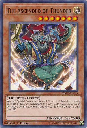 The Ascended of Thunder - COTD-EN036 - Common 1st Edition
