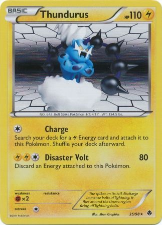 Thundurus - 35/98 - Holo Rare