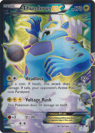 Thundurus Ex Full Art - 98/108 - Ultra Rare