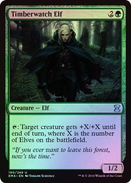 Timberwatch Elf - 190/249 - Uncommon Foil