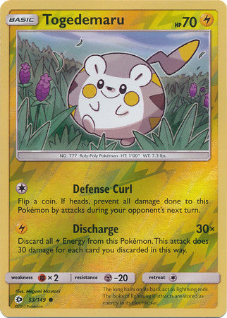 Togedemaru - 53/149 - Common Reverse Holo