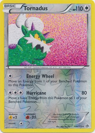 Tornadus - 108/113 - Holo Rare Reverse Holo