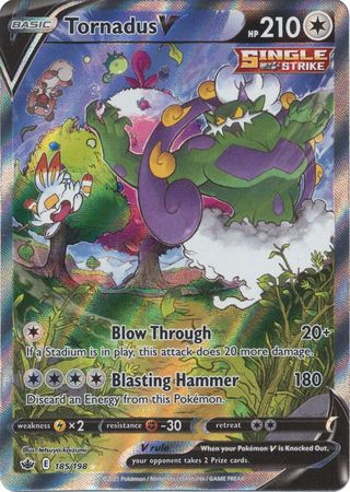 Tornadus V Full Art - 185/198 - Ultra Rare