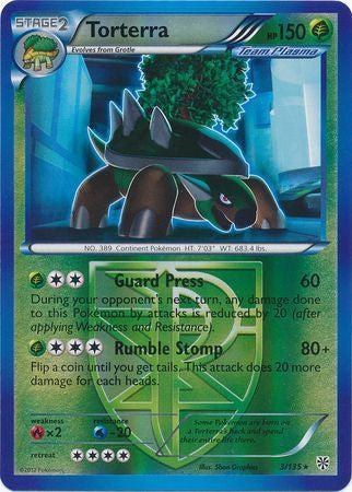 Torterra - 3/135 - Rare Reverse Holo