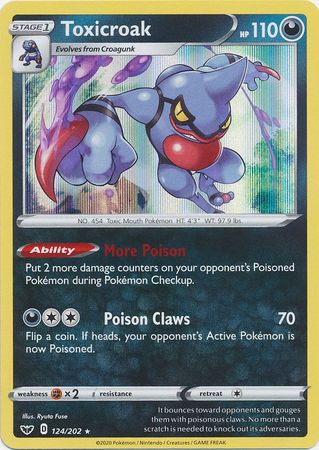 Toxicroak - 124/202 - Holo Rare