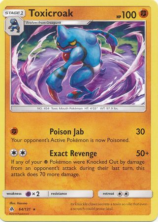 Toxicroak - 64/131 - Rare
