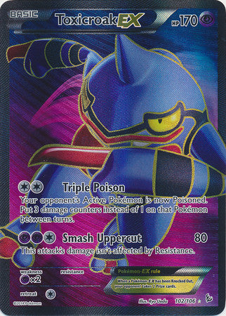 Toxicroak Ex Full Art - 102/106 - Ultra Rare