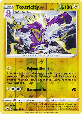 Toxtricity - 69/192 - Rare Reverse Holo