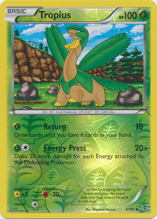 Tropius - 5/101 - Uncommon Reverse Holo
