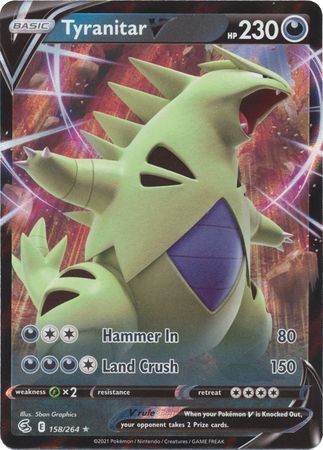 Tyranitar V - 158/264 - Ultra Rare