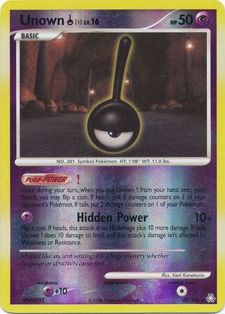 Unown ! - 42/146 - Rare Reverse Holo