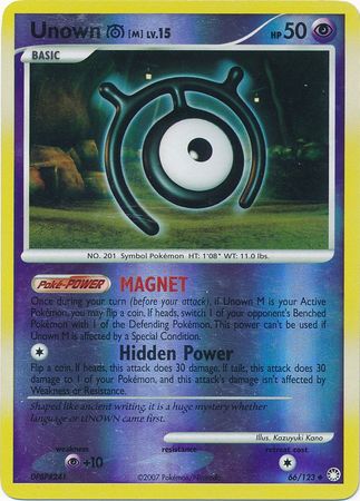 Unown M - 66/123 - Uncommon Reverse Holo